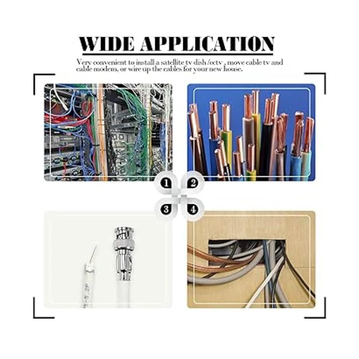 Glarks Juego de herramientas de cable coaxial herramienta_7