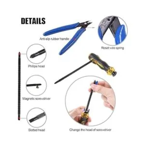 Glarks Juego de herramientas de cable coaxial herramienta_4