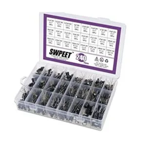 Swpeet 240 unidades de 24 tipos de condensadores_1
