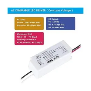 Controlador LED regulable de 12 V 40 W atenuación triac_2