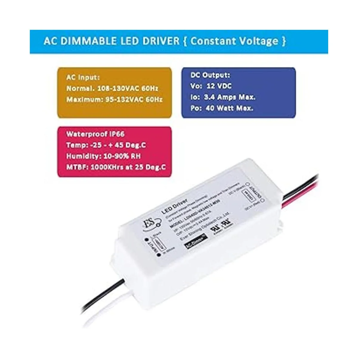 Controlador LED regulable de 12 V 40 W atenuación triac_2