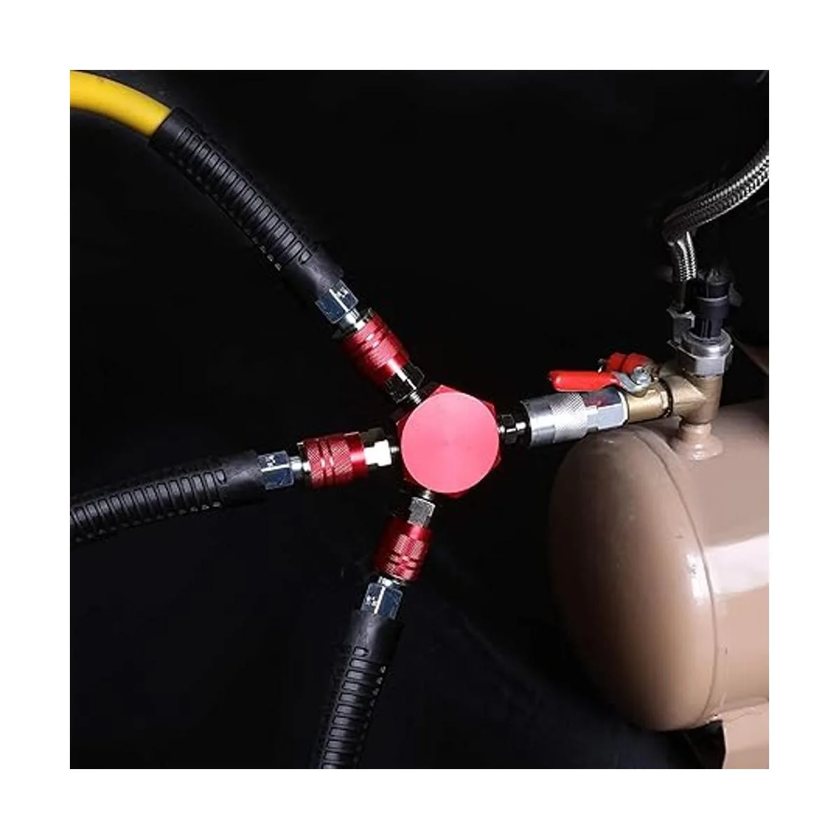 Hromee Colector de aire de 3 vías de aluminio industrial_6