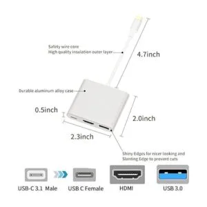 Adaptador USB C a HDMI adaptador multipuerto USBC digital_7