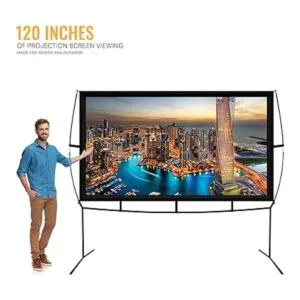 KHOMO GEAR Pantalla de proyector portátil de 120 pulgadas_4