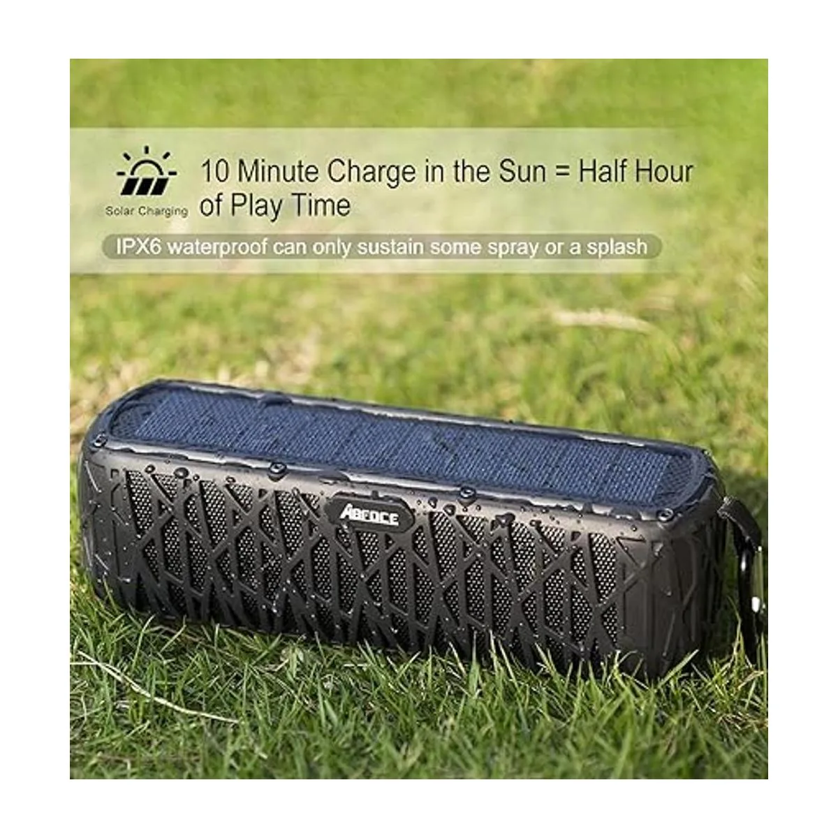 ABFOCE Altavoz solar Bluetooth portátil para exteriores_3