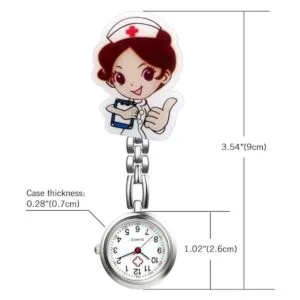 Reloj de enfermera para mujer y mujer diseño de dibujos_2