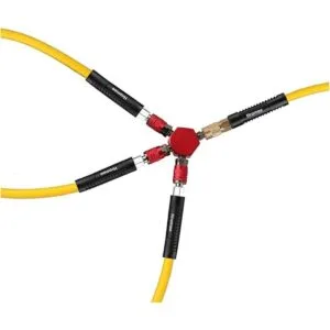 Hromee Colector de aire de 3 vías de aluminio industrial_7