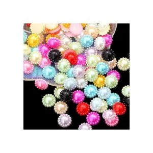 500 cuentas de resina de imitación de flores de sol ABS_5