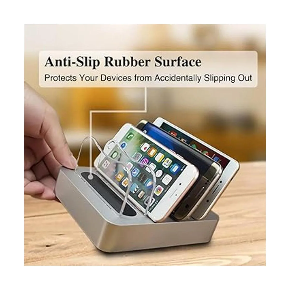 Estación de carga USB Base de carga 4 puertos Estación_4