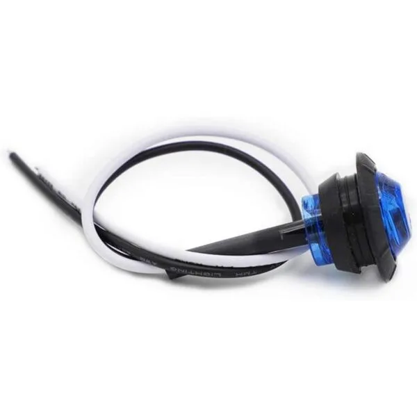10 piezas TMH34 pulgadas Mini Redondo Azul LED Indicador_2