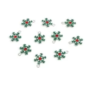 20 piezas de dije de esmalte surtido chapado en plata para_6