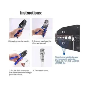 Glarks Juego de herramientas de cable coaxial herramienta_6