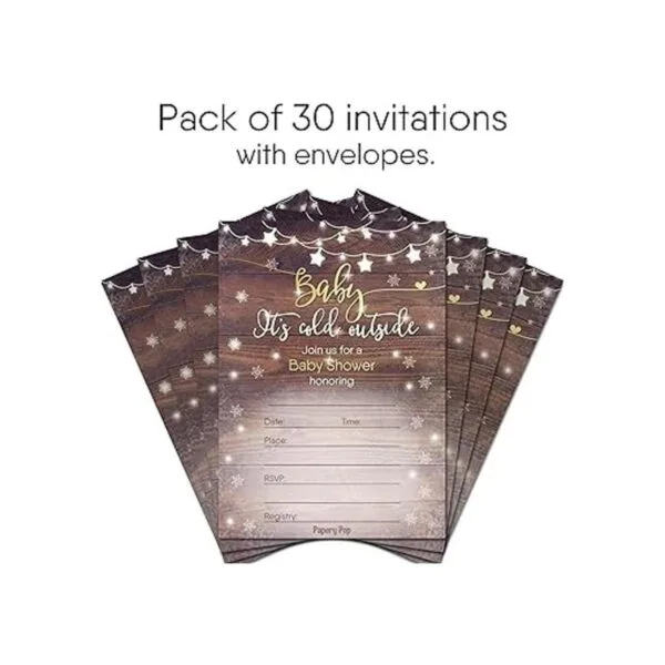 30 invitaciones para la ducha de bebé para niño o niña con_2