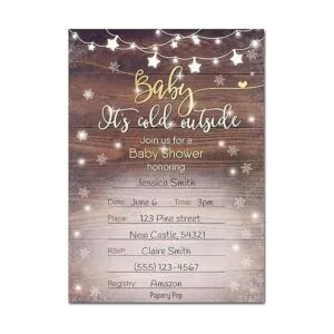 30 invitaciones para la ducha de bebé para niño o niña con_3