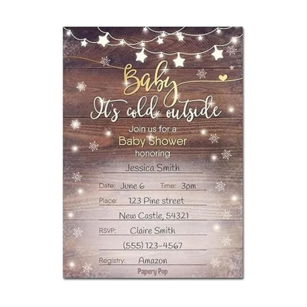 30 invitaciones para la ducha de bebé para niño o niña con_3