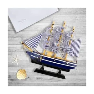Dedoot Decoración de modelo de velero decoración náutica_6