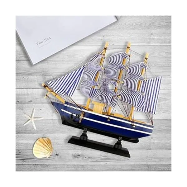 Dedoot Decoración de modelo de velero decoración náutica_6