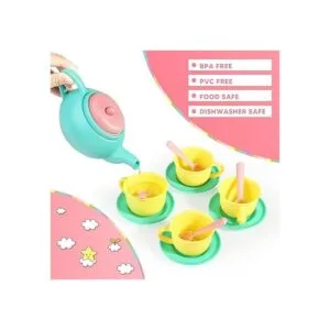 JOYIN Juego de té de 18 piezas de juego de simulación_4