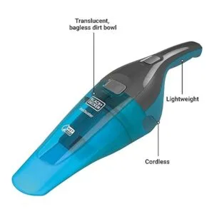 BLACKDECKER Dustbuster QuickClean Aspiradora de mano_2