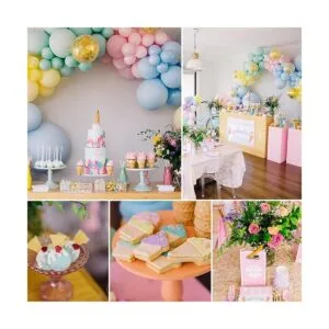 PartyWoo Globos pastel 60 globos de látex pastel de 12_3