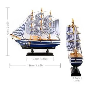 Dedoot Decoración de modelo de velero decoración náutica_3