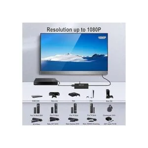 Dingsun Convertidor HDMI a RCA para TV antigua adaptador_3