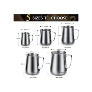 Jarra espumadora de leche de 350 ml 600 ml 900 ml 1500_2