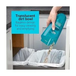 BLACKDECKER Dustbuster QuickClean Aspiradora de mano_4