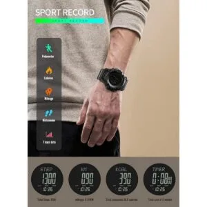 Mens Outdoor Sports Army Watches Pedometer Calories_3