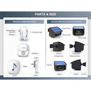 Htzsafe Sistema de alarma solar de entrada de 14 milla de_6