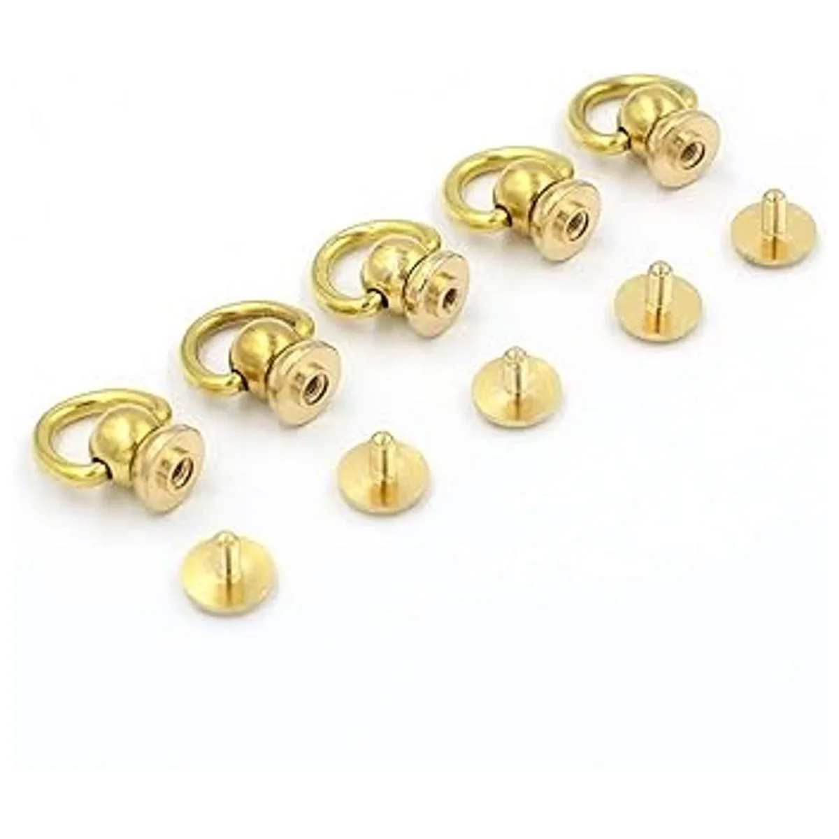 DGOL 10 juegos de tornillos de latón con remaches de clavo_4