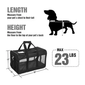 ScratchMe Bolsa portátil de viaje para mascotas de lado_2