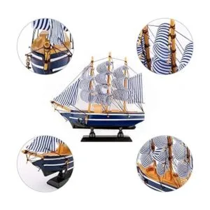Dedoot Decoración de modelo de velero decoración náutica_4
