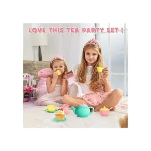 JOYIN Juego de té de 18 piezas de juego de simulación_6
