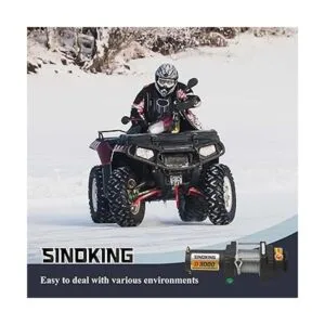 Sinoking 12 V CC 3000 LB UTV ATV Cabrestante con cable de_3