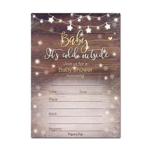30 invitaciones para la ducha de bebé para niño o niña con_1