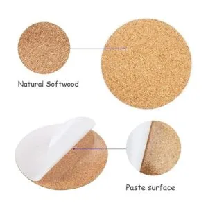 Seasonsky Lote de 70 hojas de corcho autoadhesivas para_3