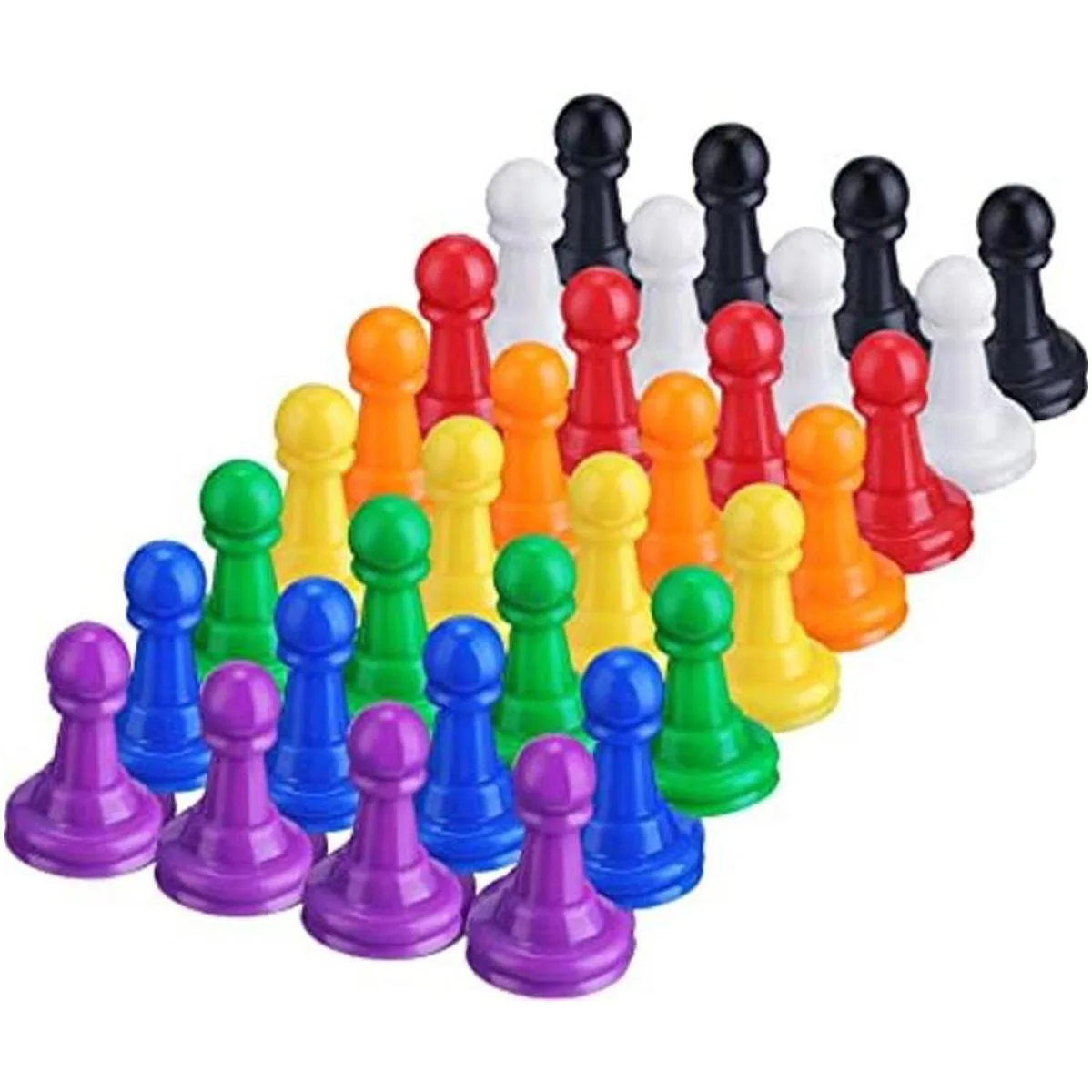 Shappy 32 piezas de ajedrez de plástico multicolor para_1