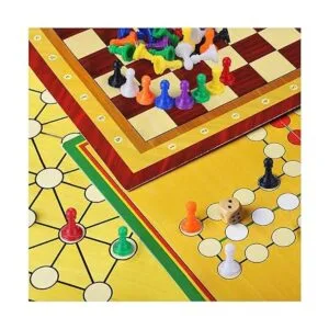 Shappy 32 piezas de ajedrez de plástico multicolor para_5