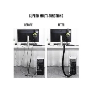 Fundas de gestión de cables paquete de 12 correas_7