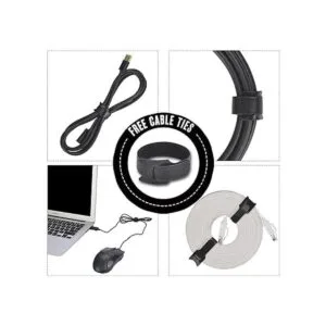 Fundas de gestión de cables paquete de 12 correas_6