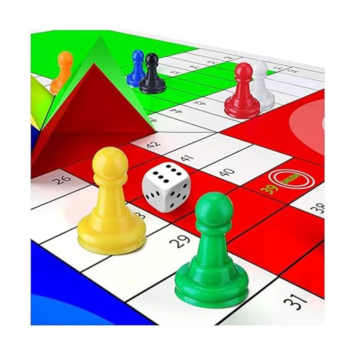 Shappy 32 piezas de ajedrez de plástico multicolor para_6