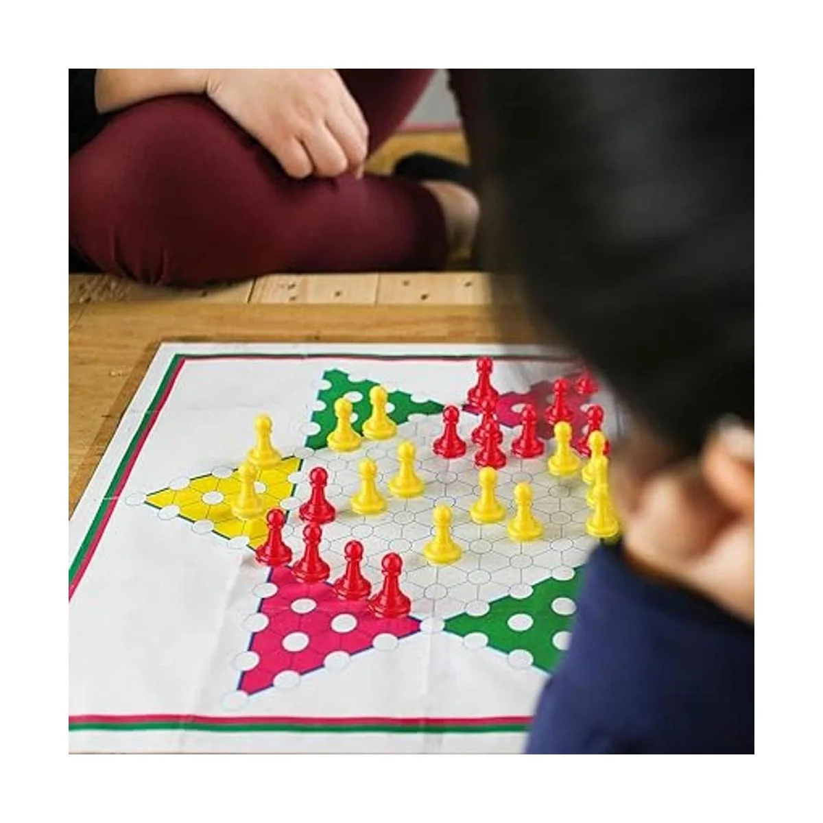 Shappy 32 piezas de ajedrez de plástico multicolor para_3