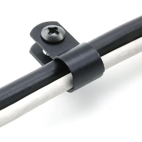 Heyous Abrazadera de cable tipo R de nailon con tornillo_2