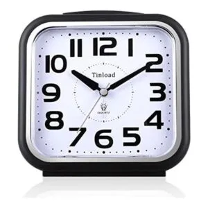 Reloj despertador analógico silencioso de 5.5 pulgadas sin_1