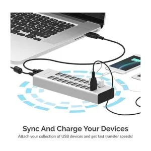 SABRENT Cargador rápido USB 2.0 de 90 W y 20 puertos_6