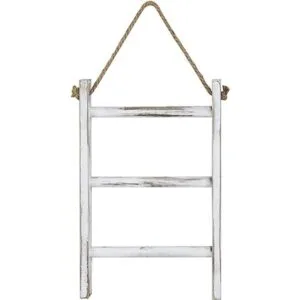 MyGift Escalera de acabado blanqueado de 3 niveles para_5