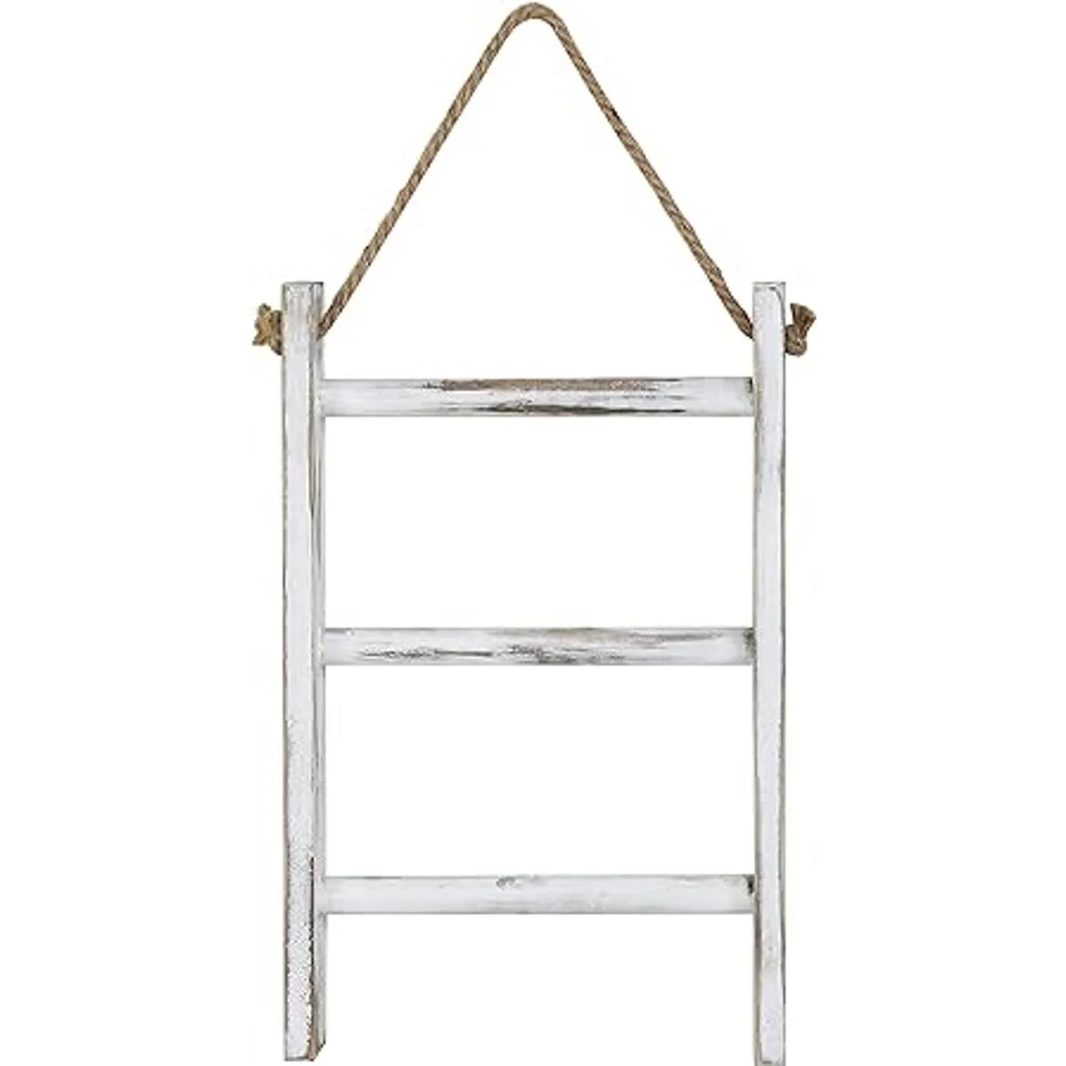 MyGift Escalera de acabado blanqueado de 3 niveles para_5