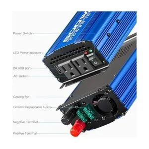 Kinverch Inversor de corriente continua de 500 W y 1000 W_2