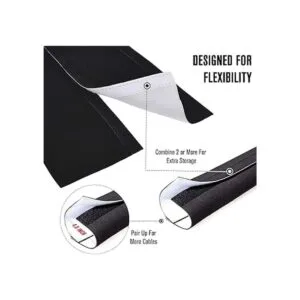 Fundas de gestión de cables paquete de 12 correas_4